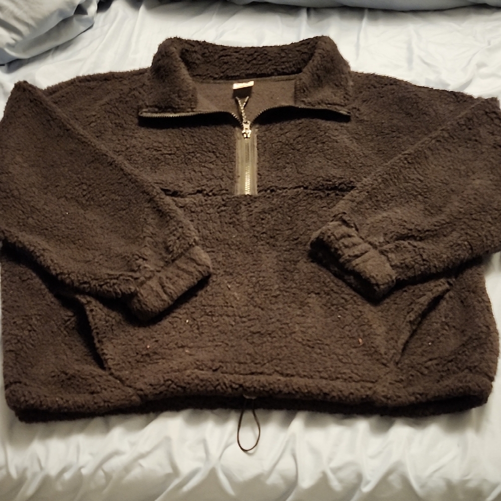 No Boundaries Brown Fleece Hoodie